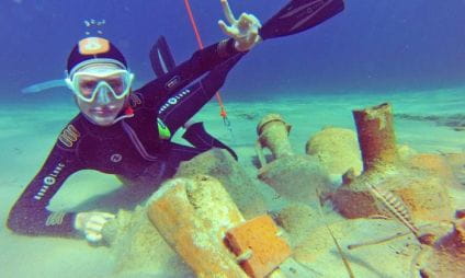 Tour Fondue archaeological underwater trail, Pointe du Bouvet